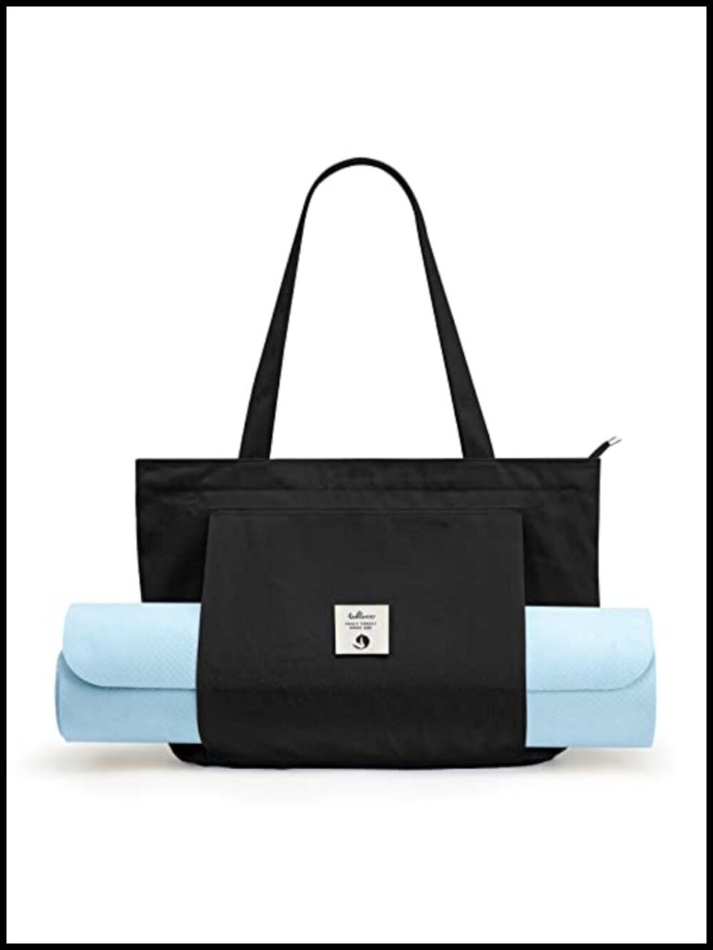 100% Cotton Canvas Yoga Mat Carrier Tote Bag Large Gym Pilates